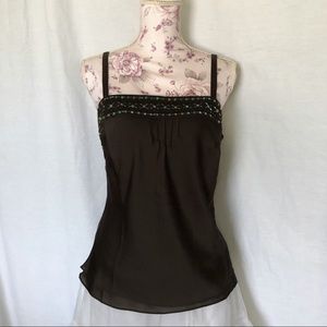 Ann Taylor LOFT embellished camisole size 6